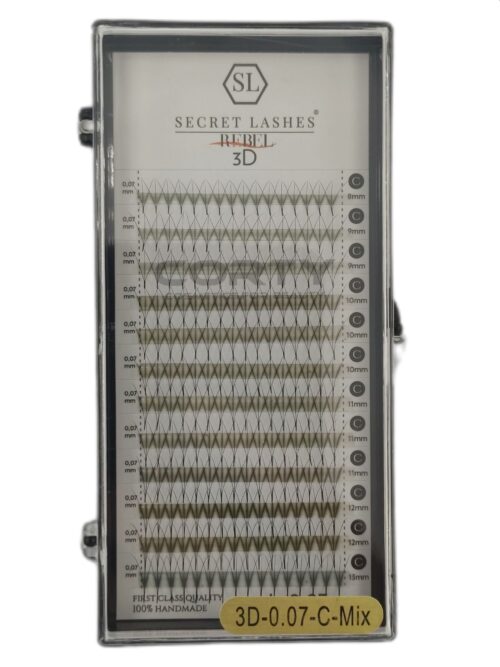 RZĘSY REBEL 5D C 0,07 12mm LASHES